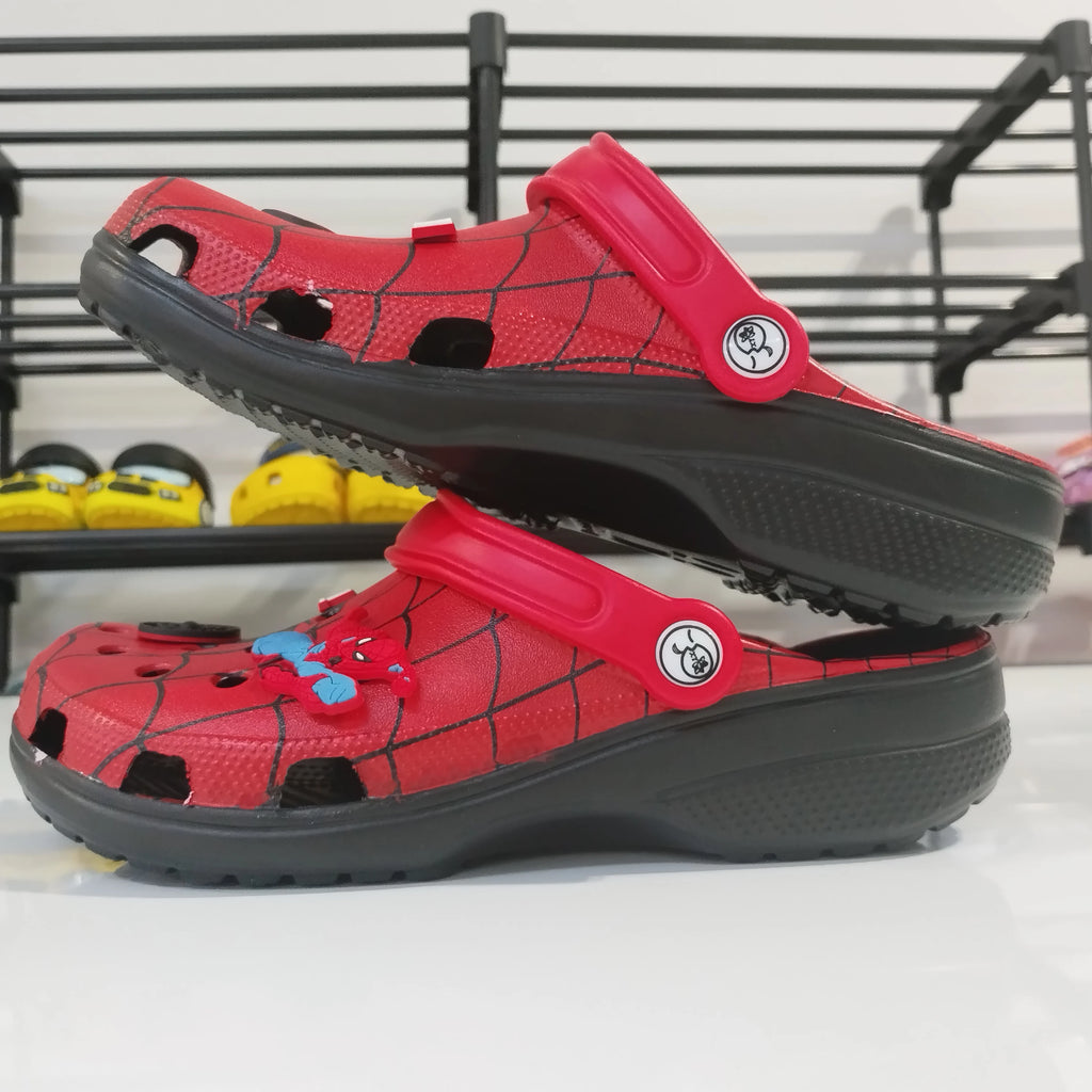 New  Sandals Hole Shoes Spider Comics Cartoon