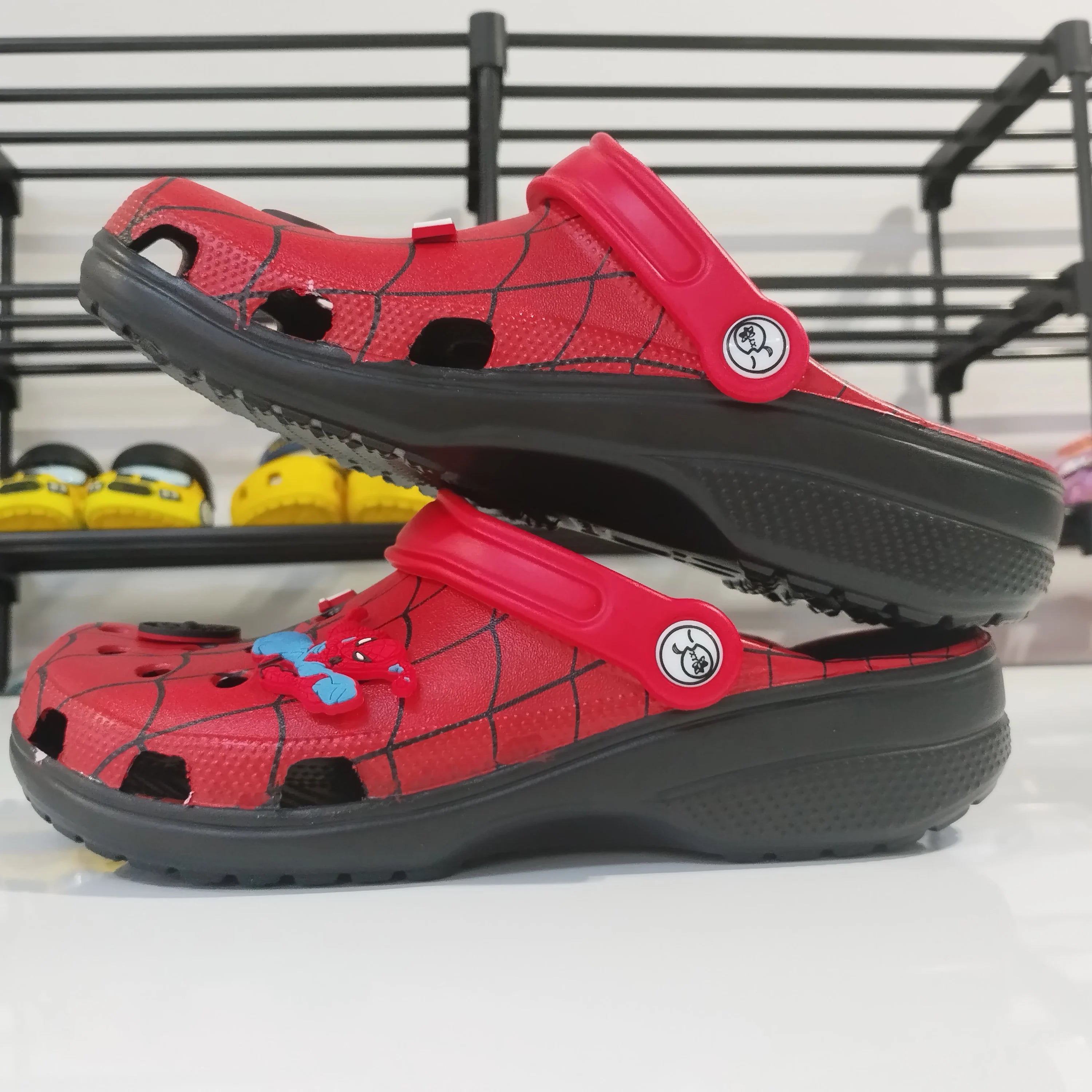 New  Sandals Hole Shoes Spider Comics Cartoon
